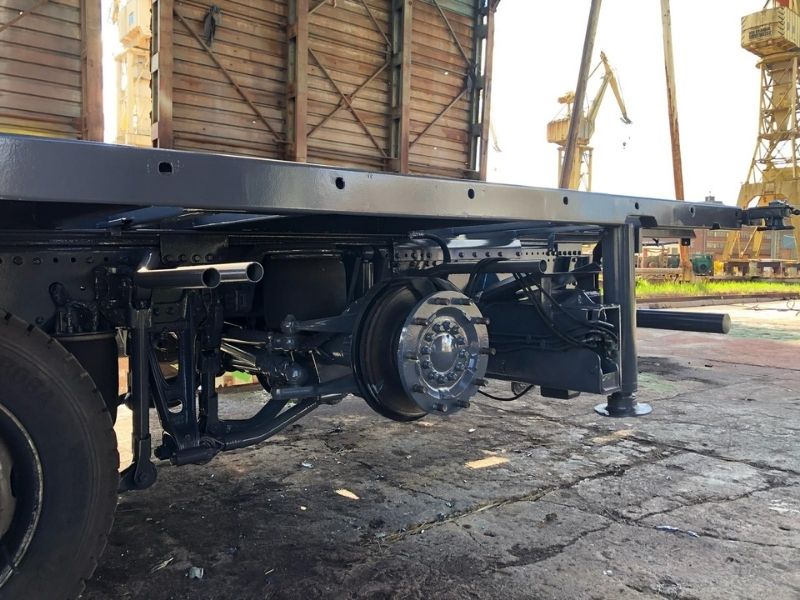 piaskowanie ram samochodów ciężarowych