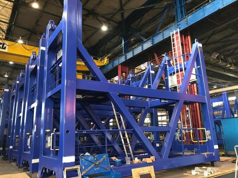 Piaskowanie elementów wielkogabarytowych i konstrukcji przemysłowych